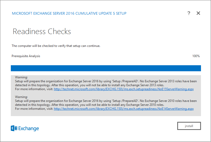Exchange Server Readiness