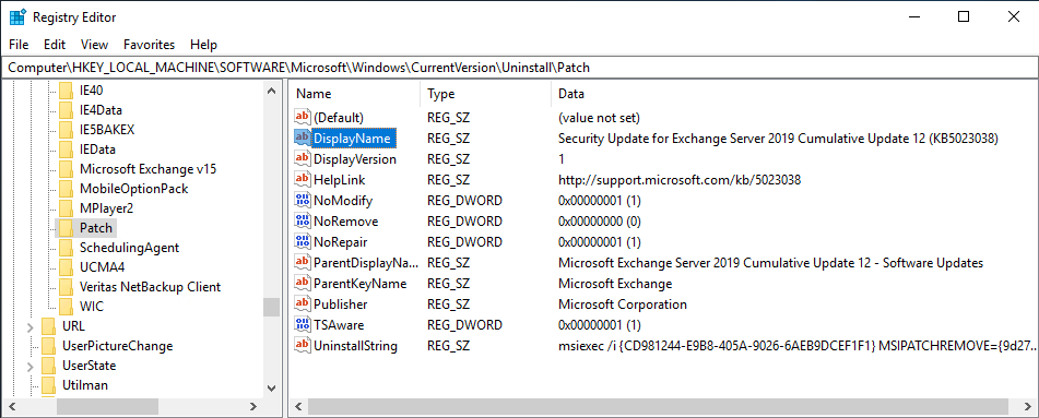 Microsoft Exchange Server 2019 Pach KB5023038