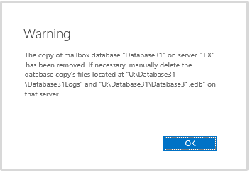 Exchange Database EDB file manually delete