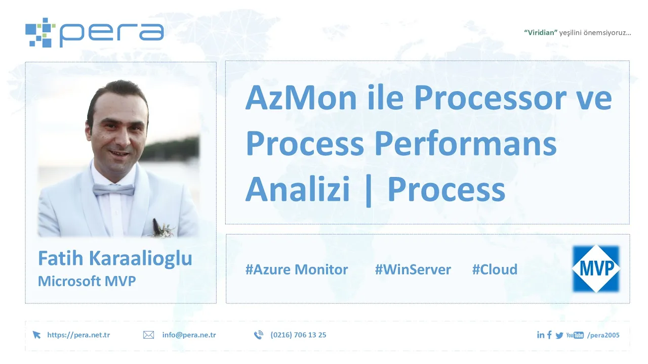 Azure Monitor ile Processor ve Process Performans Analizi Process